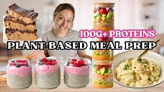 Easy, Healthy High-Protein Meal Prep| 100g proteins per day! (Plant-Based)