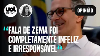 Fala de Zema sobre atos em Brasília foi infeliz e irresponsável, analisa Carla Araújo