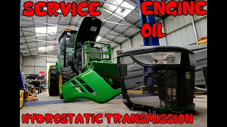 How to Change Engine and Hydrostatic Oil On The John Deere 4066R