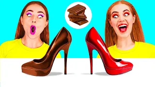 Desafio Comida Real vs Comida De Chocolate | Guerras de Pegadinhas por TeenTeam Challenge