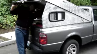 Tonneau cover to pickup canopy in 19 seconds...!