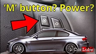 BMW M3 'M' button explanation & configure for E90/E92/E93 M3 V8