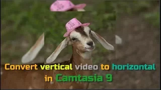 How to edit vertical/Portrait video on Camtasia 9 || Adding blurry Background in Portrait video.