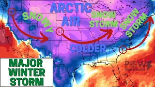 Major Winter Storm! Arctic Air & Heavy Snow! - POW Weather Channel