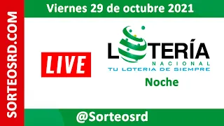 Lotería Nacional en VIVO 📺│ Viernes 29 de octubre 2021 – 6:00 P.M.