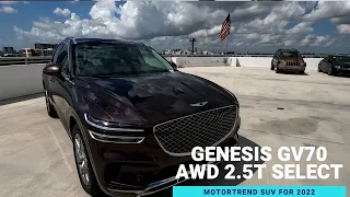 2022 Genesis GV70 AWD 2.5T SUV Select Barossa Burgundy