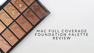 MAC Full Coverage Foundation Palette Review