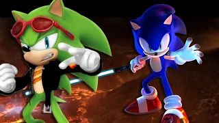 High ground SONIC VS SCOURGE!