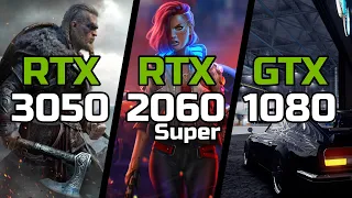 RTX 3050 vs RTX 2060 Super vs GTX 1080 - Test in 19 Games