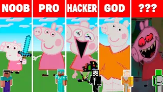 MINECRAFT NOOB vs PRO vs HACKER vs GOD Minecraft Pixel art: Peppa Pig / Animation