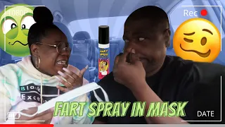 I Sprayed FART SPRAY In My GIRLFRIENDS MASK! *Hilarious Reaction*