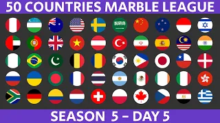 50 Countries Marble Race League Season 5 Day 5/10 Marble Race in Algodoo