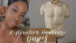 QUARANTINE DIARIES: RESTORATION HARDWARE DUPES | HOMEGOODS SHOP WITH ME