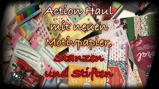 XXL Action Haul #2 Januar 2020 mit neuen Motivpapier,Stanzen,Glitzer und mehr
