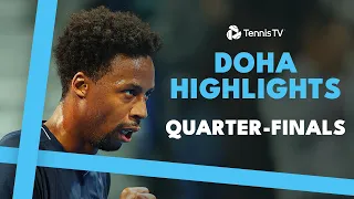 Rublev vs Mensik, Monfils & Humbert, Bublik, Khachanov Feature | Doha 2024 Quarter-Finals Highlights