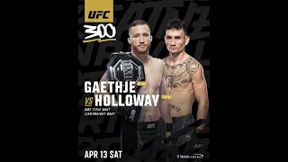 Justin Gaethje vs Max Holloway set for UFC 300!