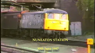 BR in the 1980's Nuneaton Station on 30th June 1987