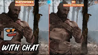 Lirik watching God of War PS5 Vs PC Ultra Settings Graphics Comparison