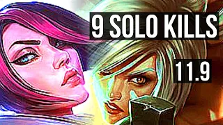 FIORA vs RIVEN (TOP) | Rank 3 Fiora, Quadra, 9 solo kills, Legendary, 24/4/4 | BR Challenger | v11.9