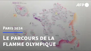 Paris 2024: le parcours du relais de la flamme olympique dévoilé | AFP Images