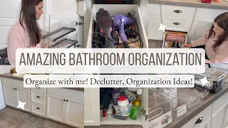 Amazing Bathroom Organization! Organize With Me!  Declutter, Organization ideas!