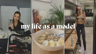 Week in my life as a model in Milan | photoshoot, workouts, what I eat