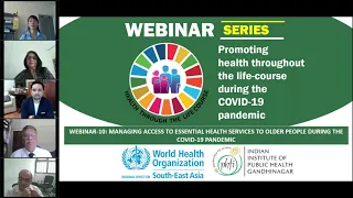Webinar series-Managing access to essential health services to older people during COVID-19 pandemic