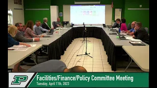 Tuesday, April 11th, 2023 - Facilities/Finance/Policy Committee Meeting