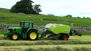 Silage '20 - Big Bale Square Making with Claas Quadrant and John Deere.