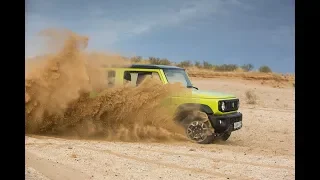 Летим на новом Suzuki Jimny по астраханской степи. Скорость 120 км/ч