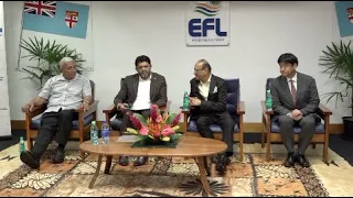 Fijian Attorney-General at EFL Dividend Cheque Presentation and Performance Pay Announcement