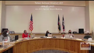 TSD 401 Special School Board Meeting   -- Jan-27, 2022