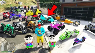 GTA 5 : Shinchan & Pinchan Stealing Rare Bikes in GTA 5 ! (GTA 5 mods)