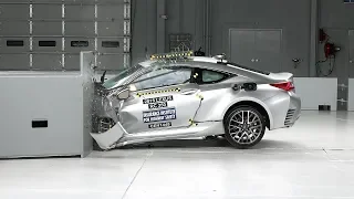 2015 Lexus RC driver-side small overlap IIHS crash test