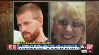 Two Americans deemed ebola free, out of GA hospital