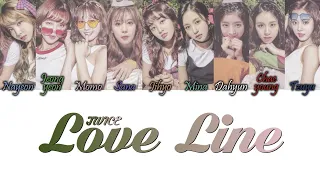 TWICE (트와이스) - Love Line Han/Rom/Eng Colour Coded Lyrics