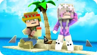 ¡DEBEMOS SOBREVIVIR EN UNA ISLA! 🌊😱 ¡PERDIDOS en el OCÉANO! 🦈 MINECRAFT