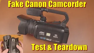Fake Canon Camcorder Review and Teardown