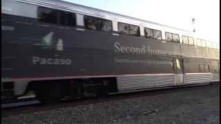 Amtrak 3 (With Pacaso Car) Arrives in La Plata, Missouri 9/2/2023