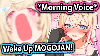 Fuwawa Wakes Up Mococo IRL and Shows Her Cute Sleepy Morning Voice 【Fuwamoco / Hololive EN】