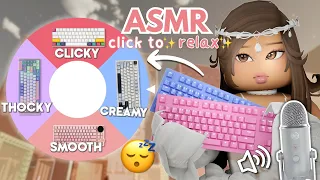 (roblox asmr 🌙)  wheel DECIDES my keyboard every tower...