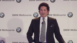 BMW -Melbourne - Sachin Tendulkar Interview - Facing Chirs Cairns -funny moment-funny speech