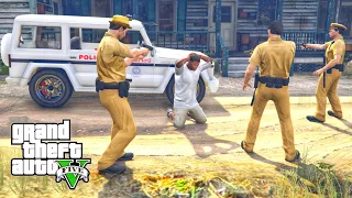 Indian Police Arrested Franklin ! GTA V Gameplay - Franklin India Tour !