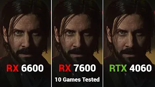 AMD RX 6600 vs RX 7600 vs RTX 4060 - 10 Games Tested