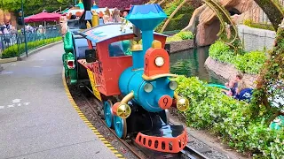 [4K] Casey Jr. Circus Train - Front & Backseat POV - Disneyland Park | 4K 60FPS