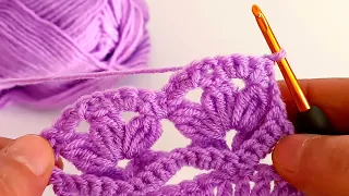 Look, you can do it too! Very simple and beautiful crochet stitch for beginners