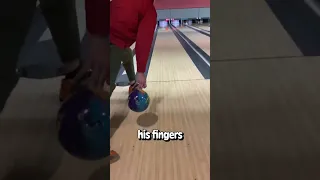 Bowling ball spin in slow motion looks crazy