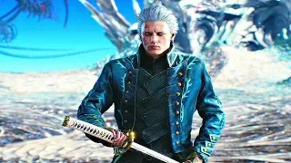 DEVIL MAY CRY 5 - Vergil Original Costume ALL CUTSCENES (Blue Jacket)