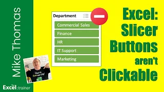 Excel: Slicer Buttons aren't Clickable. Here's the Fix!