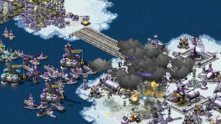 Red Alert 2 Yuri's Revenge EXTRA HARD AI | 4v1+SuperWeapons | War Islands Map